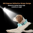 thumbnail image 3 of 2 Pack Reflective Dog Collar with Safety Locking Buckle, Adjustable Soft Breathable Comfortable Nylon Pet Collar for Small, Medium and Large Dogs, Turquoise, XS, 3 of 4
