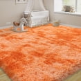 thumbnail image 5 of Janvonne 9x12 Fluffy Area Rugs for Living Room Bedroom,Soft Plush Fuzzy Shaggy Modern Rug for Kids Girls Boys Room Decor, Home Decor Aesthetic, Tie-dye Orange, 5 of 8