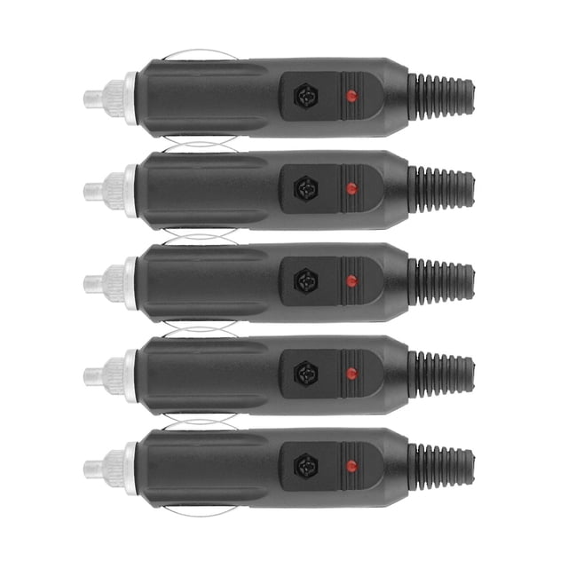 Male Cigarette Lighter Socket Diy Plug Connector - 5pcs, 12v 24v 5a