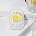 thumbnail image 2 of HofferRuffer Set of 3 Taper Candle Holders, 2*2.4 inch Clear Glass Tealight for Table Centerpiece, Party, Wedding and Home Decor, 2 of 9