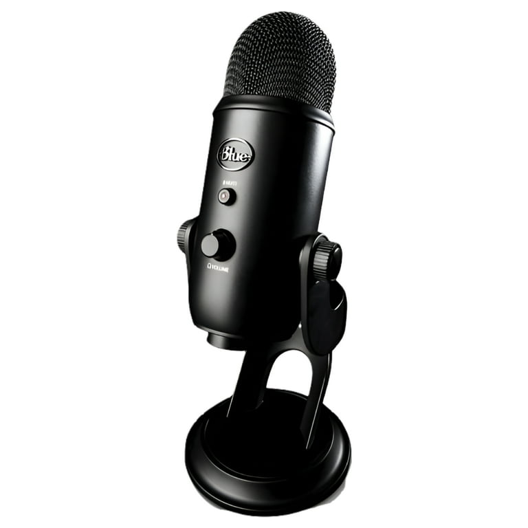 BLUE Microphones Yeti Blackout USB Microphone with Knox Gear Stand