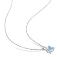 thumbnail image 3 of Everly Women's Topaz Sterling Silver Necklace, 3 of 5