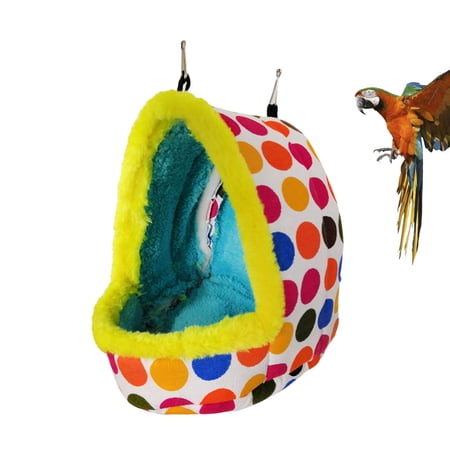 Amosfun Warm Bird Nest Bed Sleeping Pad Plush Indoor Outdoor Use for Birds 1Set