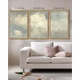thumbnail image 6 of Drsoum Vintage Retro Sky Cloud Nature Classic Paints Rustic Farmhouse Landscape Wall Art 16x24in3pcs Natural Framed Kitchen Bathroom Kitchen Decor, 6 of 6