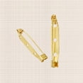 thumbnail image 3 of CHUANK 200pcs 4cm Golden Brooch Pin Bar Clasp Brooch Safety for Craft Jewelry DIY Making, 3 of 8
