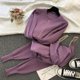thumbnail image 1 of Cárdigans de punto con cremallera para mujer, conjunto de suéteres, pantalones y chaleco, moda, trajes de 3 piezas Nuevo traje de ocio para mujeres en primavera y otoño 2022, 1 of 5