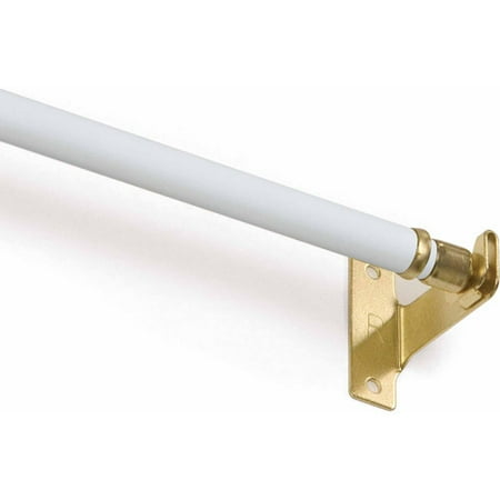 Mainstays 48 84 Adjustable Sash Curtain Rod Walmart Com