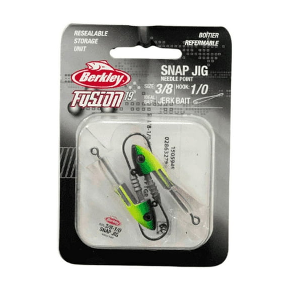 Berkley Fusion19 Snap Jigs, Firetiger, 3/8 oz, 1/0 Hook Size