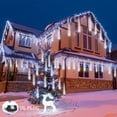 thumbnail image 2 of Luces navideñas Weepong lluvia de meteoritos 8 tubos 192 LED color blanco, 2 of 9