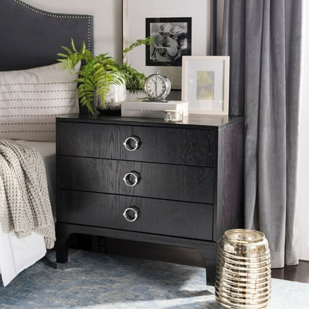 Safavieh Lorna 3-Drawer Contemporary Night Stand - Walmart.com
