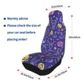 thumbnail image 6 of ZNDUO Graffiti Zodiac Signs Pattern Car Seat Covers, Breathable Polyester Universal Seat Covers for Cars, 2PCS Car Seat Covers Front Seats Only, 6 of 8