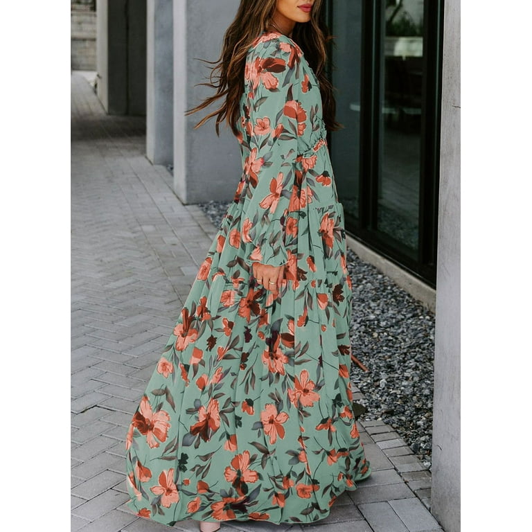 Walmart floral clearance maxi dress