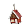 thumbnail image 4 of Cabaña de madera luminosa de Navidad, construcción robusta coleccionable, regalo de Navidad. Estilo E, 4 of 9