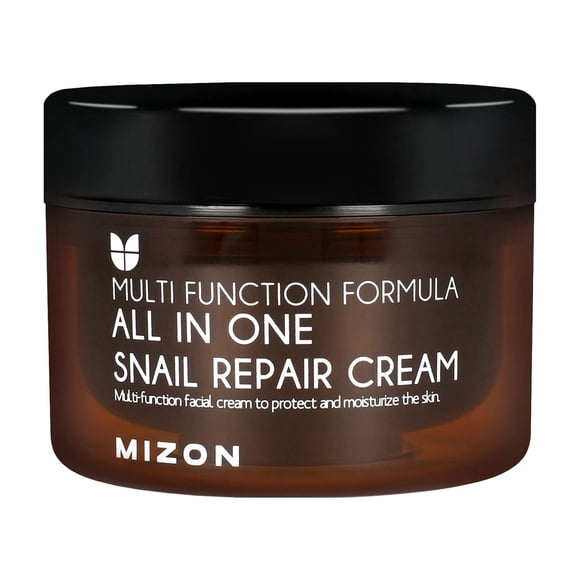 MIZON Crema reparadora de caracol todo en uno Mucina de caracol con 12 extractos naturales Centella Asiatica Crema de recuperación de ácido hialurónico Cuidado de la piel coreano Cuidado de arrugas y