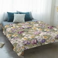 thumbnail image 4 of Dark Sage Green Botanical Blanket Soft Cozy Warm Throw Blanket for Couch, Plush Fuzzy Flannel Fleece Blankets for Sofa, Spring Floral Summer Botanical Retro Bed Blankets Gifts for Men, 32"x48", 4 of 9