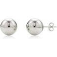 thumbnail image 1 of 14K White Gold Polished Round Ball Stud Earrings 5mm, 6mm, 7mm Gold Ball Earrings for Women, Giorgio Bergamo 5mm,6mm,7mm, 1 of 5