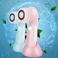 thumbnail image 2 of 360° Facial Cleansing Brush 2 Speed Levels Waterproof Face Spin Brush with Storage Rack 3 Brush Heads for Deep Cleansing Make-up Removing Gentle Exfoliating Removing Blackhead Massaging, 2 of 8
