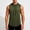 Army Green, variant on VgaVtl Big and Tall Men Tank Top Hooded Summer Tops for Men Plain Sleeveless Leisure White Quick Drying Fitness Tops
