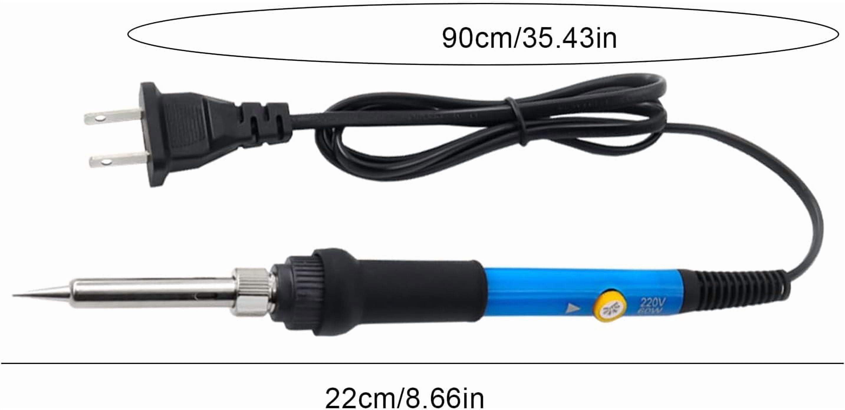 Soldering Iron Kit, 60W Adjustable Soldering Tool with Digital Temperature Control, Sturdy Electric Iron for Circuit Board Repair Electronics Computer
