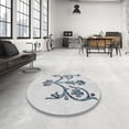 thumbnail image 4 of Ahgly Company Machine Washable Indoor Square Transitional Roman Silver Gray Area Rugs, 3' Square, 4 of 7