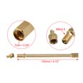 thumbnail image 6 of Unique Bargains 1 Set 4.72" Dually Valve Stem Extenders Straight Dual Tire Valve Extension for Car Truck RV Gold Tone, 6 of 6
