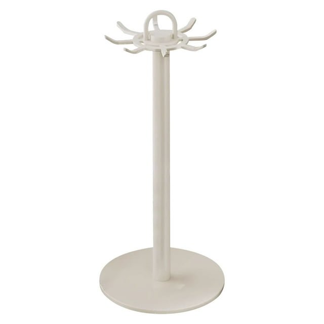 Rack Storage Solution for Kitchen Use with Rotating Design and 8 Hooks Ideal for Organizing Utensils — Durable Stainless Steel Construction for Everyday Kitchen Organization