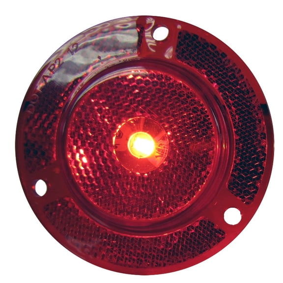 Red 2" Round LED Marker Clearance Light