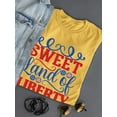 thumbnail image 3 of Sweet Land Of Liberty Banner T-Shirt Women -Image by Shutterstock, Female 5X-Large, 3 of 4