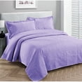 thumbnail image 1 of Fancy Linen Luxury Bedspread Coverlet Embossed Solid Lavender Kingcalifornia King, 1 of 3
