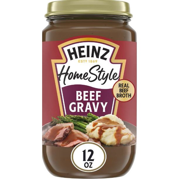 Heinz HomeStyle Beef Gravy, 12 oz Jar (Pack of 24)