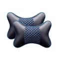 thumbnail image 1 of Pu Cuero Cuello Almohada Cabeza Soporte Protector Cómodo Ergonómico Reposacabezas Respaldo Cojín Asiento De Coche Almohada De Viaje Para Coche Oficina Hogar Yuarrent VI008764-03, 1 of 2