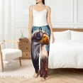 thumbnail image 4 of Kdxio Women's Comfy Stretch Bald Eagle Pilot Print Drawstring Pajama Pants-Medium, 4 of 5