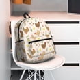 thumbnail image 5 of Honeii Chicken Family Print School Backpack,Casual Lightweight Travel Rucksack Daypack,Backpacks for College High, 5 of 6