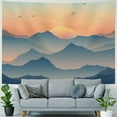 thumbnail image 4 of BCIIG Aesthetic Blue Tapestry Abstract Mountain Nature Landscape Tapestry Neutral Wall Art  Blue Mountains Modern Colorful Small Scenery Tapestry for Bedroom Living Room Dorm  40x60inch, 4 of 6