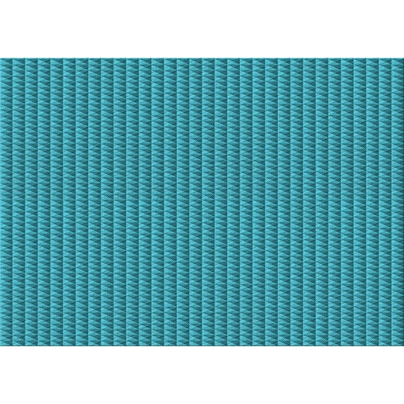 Ahgly Company Machine Washable Indoor Rectangle Transitional Dark Cyan Green Area Rugs, 3' x 5'