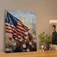 thumbnail image 3 of American Flag Canvas Wall Art, 4th of July Independence Day Canvas Print, Summer Wall Decor with US Flag, Patriotic Stencils Style Flag Picture, July 4th Wall Art for Home Office, 3 of 7