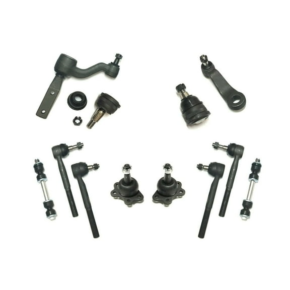 12 Pc Suspension Kit for 2WD Models Front Upper Lower Ball Joints Tie Rod Ends & Sway Bar Links Fits select: 1989-1990,1992 CHEVROLET GMT-400 C1500