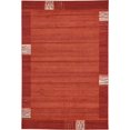 thumbnail image 1 of Unique Loom Tapis de Transition Contemporain Del Mar Collection, 6' x 9', Rouge Rouille/terre Cuite, 1 of 1
