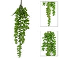 thumbnail image 2 of ZOELNIC Artificial Hanging Plant Set Fake Succulent String of Pearls Hanging Plant Home Decor, 2Pack, 2 of 10