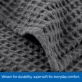 thumbnail image 5 of Mainstays Cotton Waffle Bed Blanket, Grey Stone, King, 5 of 5