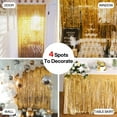 thumbnail image 2 of 3 Pack Metallic Gold Foil Fringe Door Curtain Hanging Decoration for Wedding Birthday Prom Mardi Gras Graduation Party Decorations, 2 of 7