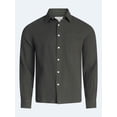 thumbnail image 6 of Free Assembly Men's Button Front Double Cloth Shirt with Long Sleeves, Sizes XS-3XL, 6 of 7