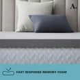 Allswell 2" Memory Foam Mattress Topper Infused with Charcoal, Queen