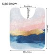 thumbnail image 5 of Yayeee Bath Rug for Bathroom Floor Non Slip Rectangle Fluffy Soft Absorbent Mat, 16"x24", Abstract Painting, 5 of 7