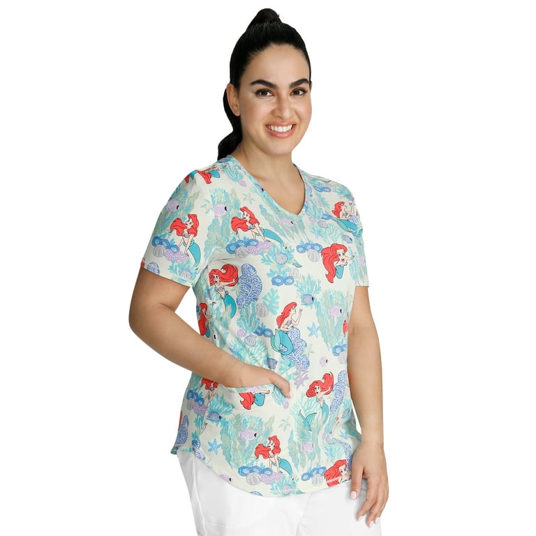Mermaid scrub best sale top