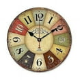 thumbnail image 1 of Horloge Murale Décorative Rétro Sans Cadre Autocollant Mural 3D Sans Échelle Moderne Rétro Salon Chambre, 1 of 4