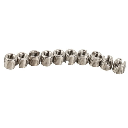 

10Pcs Thread Inserts Reducing Nut Repair Tool Male Female Stainless Steel Hardware