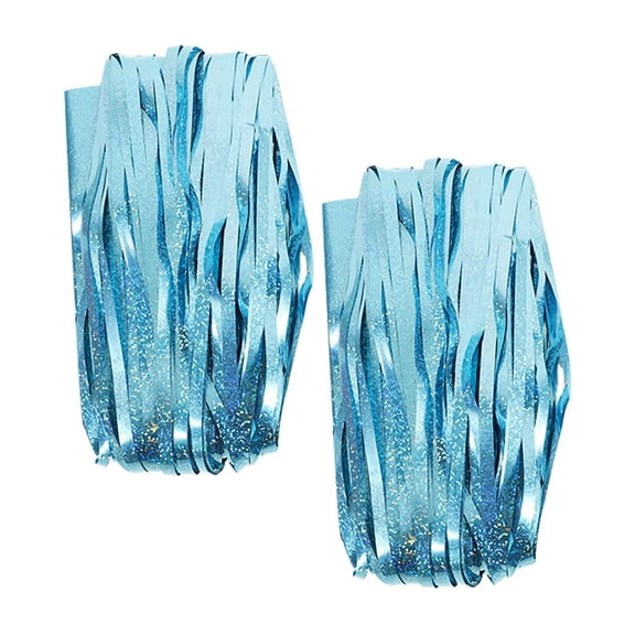 Rain Curtain 2 Pcs Fringe Streamer Backdrop Curtains Party Supplies Decoration Plastic