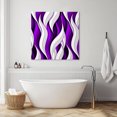 thumbnail image 4 of Wall Art Prints, Purple White Moire Framed Canvas Prints for Bedroom Living Room Bathroom Office, Modern Abstract Art Gallery Wrap Wall Art Poster for Gifts Home Decor 24"x24", 4 of 7