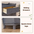 thumbnail image 6 of ANPOO Sleigh Style Baby Diaper Changing Table, 6 Drawer Storage Organizer, Baby Dresser with Changing Table Top, Convertible Nursery Dresser Chest of Drawers, Wood Dresser for Kids Bedroom, Grey, 6 of 10